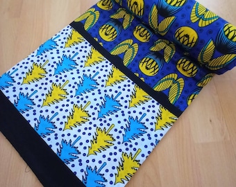 Kenyan kanga, blue kanga, Tanzanian kanga, african tablecloth, kanga Mombasa, cotton fabric, african cotton material, african kanga