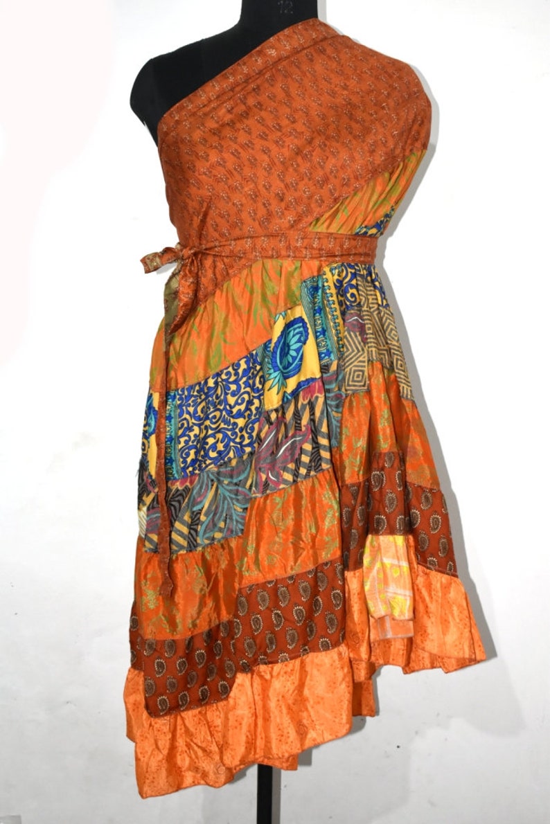 sari wrap dress