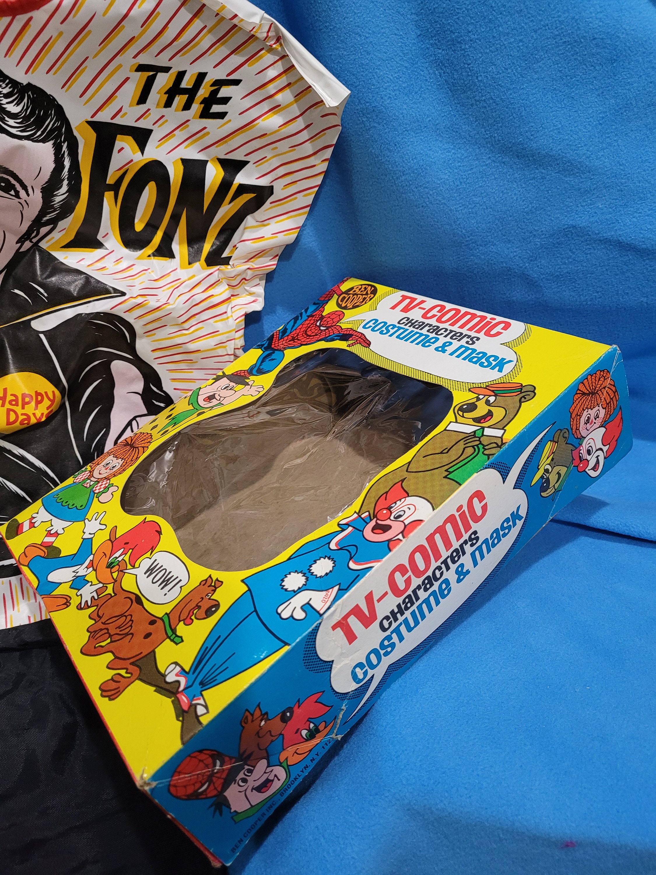 Vintage 1970s Fonzi Halloween Costume, Happy Days Collegeville