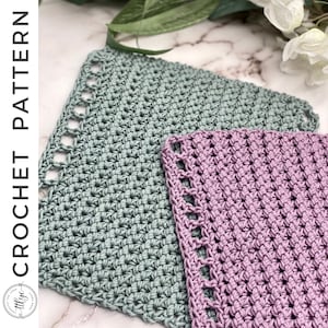 Crochet Washcloth PATTERN, Crochet Dishcloth Pattern, Easy Crochet Pattern, Kitchen Crochet, Modern Crochet Pattern, Crochet Wash Cloth
