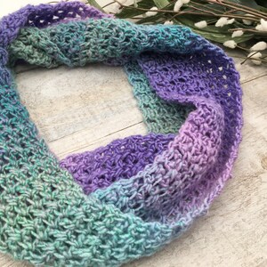 Everlasting Infinity Scarf Crochet PATTERN, PDF Infinity Scarf Crochet Pattern, Crochet Scarf Pattern image 4