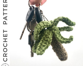 Palm Tree Key Chain Crochet PATTERN | PDF Palm Tree Crochet Pattern