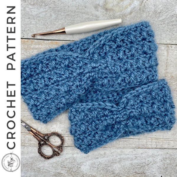 Alpen Ear Warmer Crochet PATTERN, PDF Ear Warmer Crochet Pattern, Crochet Headband Pattern