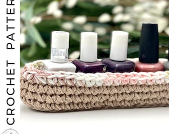 Niah Vanity Basket Crochet PATTERN, Basket Crochet Pattern, Crochet Basket Pattern