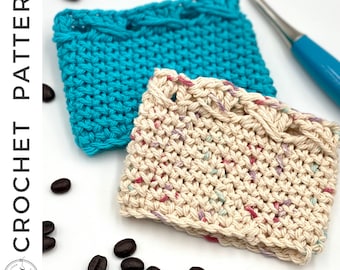 Espresso-ly Quick Cup Cozy Crochet PATTERN, PDF Cup Sleeve Crochet Pattern, Cup Cozy Crochet Pattern, Coffee Sleeve Cozy Pattern