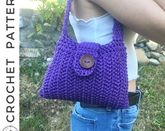 Hampton Handbag Crochet PATTERN, PDF Purse Crochet Pattern, Handbag Pattern, Small Purse Pattern