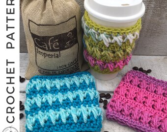 Wilhelmina Cup Cozy Crochet PATTERN | PDF Cup Cozy Crochet Pattern