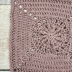 Dahlia Square Crochet PATTERN, Granny Square Crochet Pattern, Crochet Square Pattern, Flower Crochet Square, Crochet Blanket Square image 4