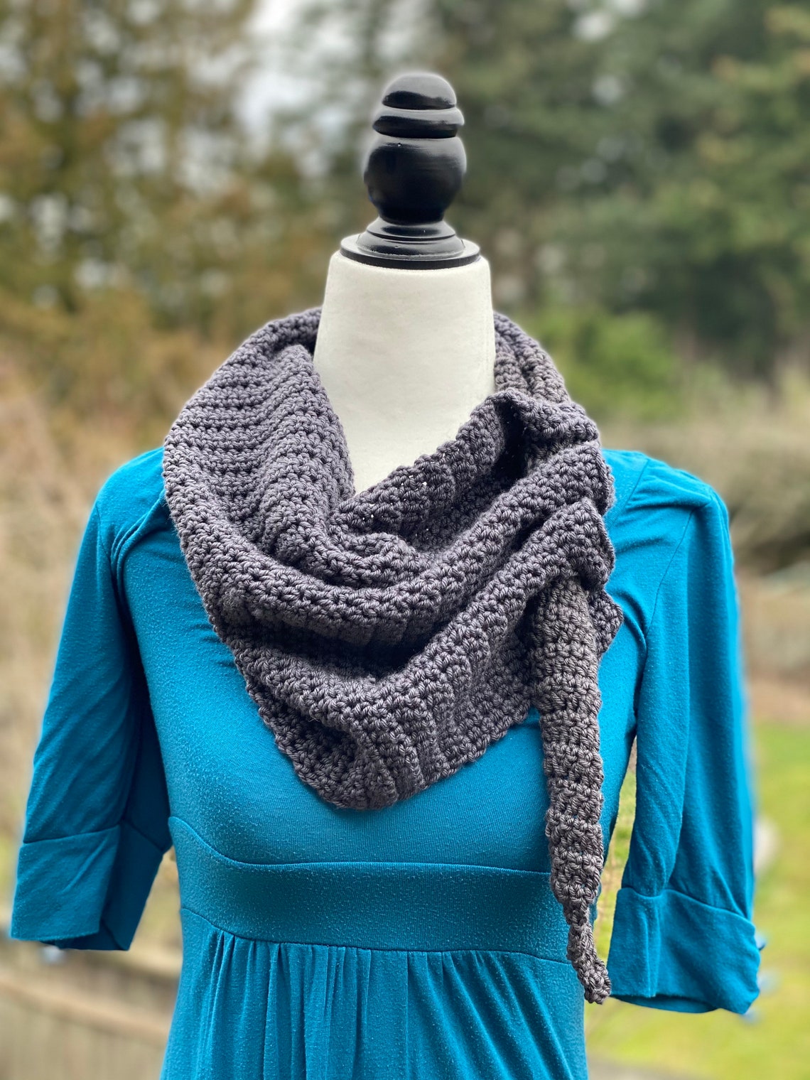 Through the Loop Scarf Crochet PATTERN PDF Loop Scarf Etsy