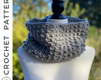 Abbey Lane Cowl Crochet PATTERN, PDF Cowl Crochet Pattern, Crochet Scarf
