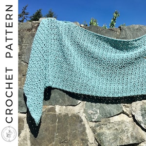 Blossom Wrap Crochet PATTERN, PDF Crochet Pattern, Crochet Shawl Wrap, Crochet Rectangle Shawl, Crochet Wrap Pattern, Crochet Shawl