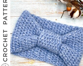 Linley Ear Warmer Crochet PATTERN | PDF Ear Warmer Crochet Pattern