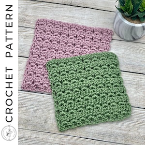 Primrose Stitch Square Crochet PATTERN, Granny Square Crochet Pattern, Crochet Afghan Square Pattern, Crochet Squares, PDF Crochet Pattern