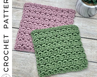 Primrose Stitch Square Crochet PATTERN, Granny Square Crochet Pattern, Crochet Afghan Square Pattern, Crochet Squares, PDF Crochet Pattern