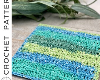 Just A Pinch Dishcloth Crochet PATTERN | PDF Dishcloth Crochet Pattern