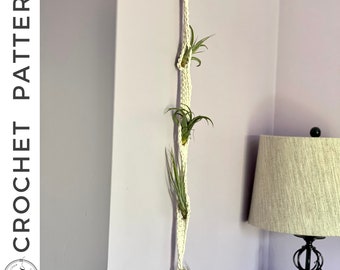 Tillandsia Garden Hanger Crochet PATTERN | PDF Air Plant Hanger Crochet Pattern