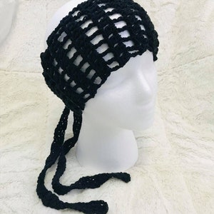 Whimsy Head Wrap Virkmönster, PDF Virkat Hårsjalmönster, Håraccessoarer, Virkat Hårband, Boho Hårsjal, Pannband För Kvinnor bild 7