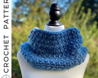 Alpen Cowl Crochet PATTERN,  PDF Cowl Scarf Crochet Pattern, Crochet Cowl Pattern