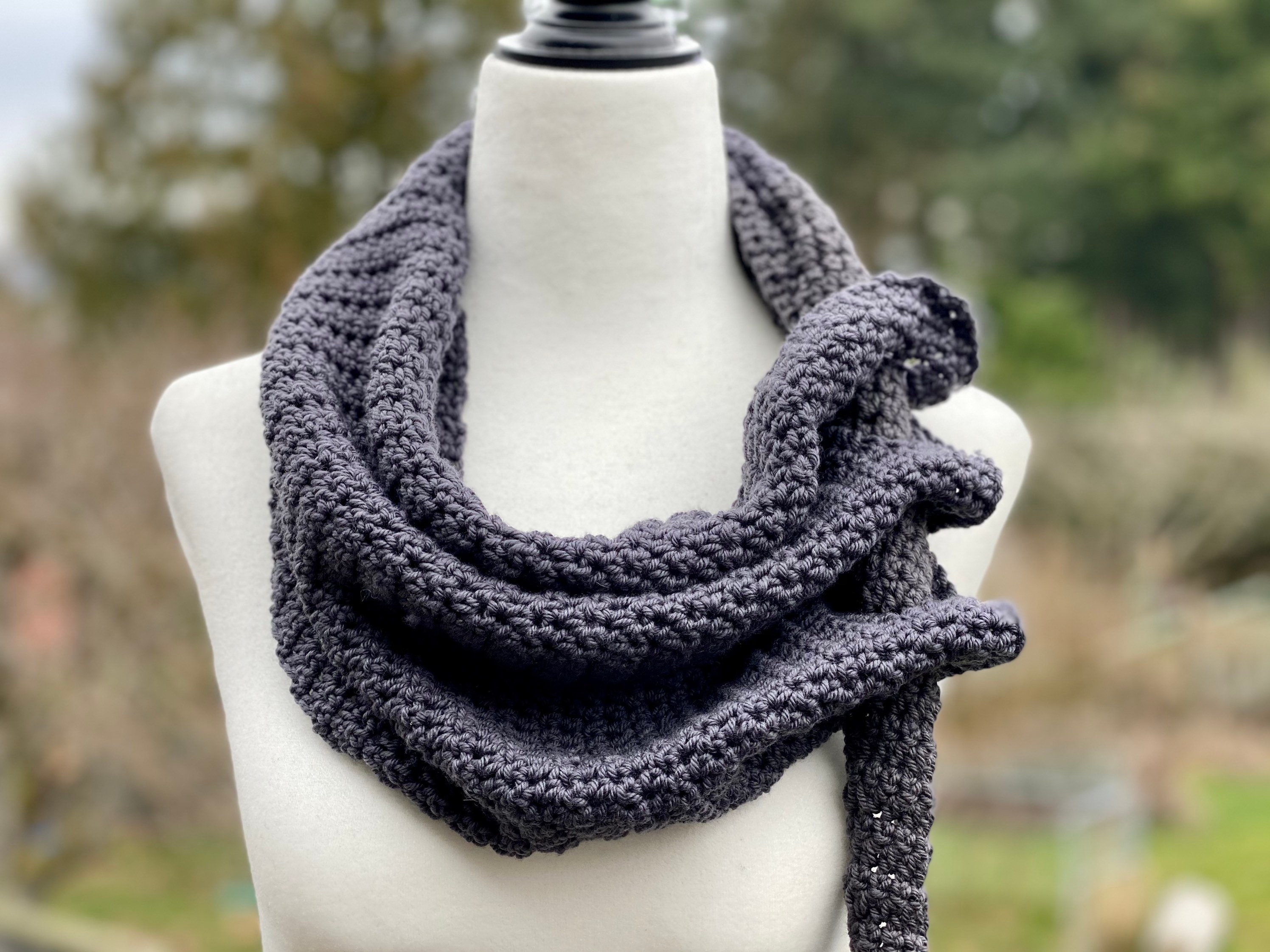 Meridale Triangle Scarf Crochet Pattern - Through The Loop Yarn Craft