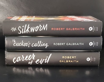 Robert Galbraith Die Seidenraupe, Robert Galbraith Laufbahn des Bösen, Robert Galbraith Die Laufbahn des Kuckucks, JK Rowling, 3 Bücher