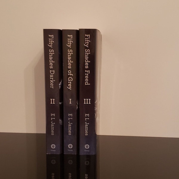 Fifty Shades Trilogy, Fifty Shades of Grey, Fifty Shades Darker, Fifty Shades Freed, E L James - Softcover Books, set of three
