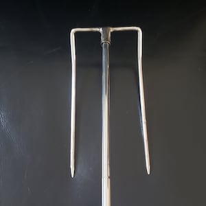 Campfire Roasting Fork, Heavy Duty toasting stick for marshmallow or smokies, Repurposed Golf Club Weiner Stick, upcycled