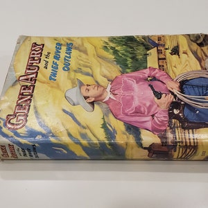 Gene Autry and the Thief River Outlaws, 1944 First Edition Hardcover book, Bob Hamilton Author, vintage book