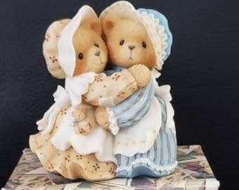 Cherished Teddies Haley & Logan Sisters And Hugs Soothe The Soul 534145 , Enesco Bears Two Sisters Hugging Double Figurine, Livraison gratuite