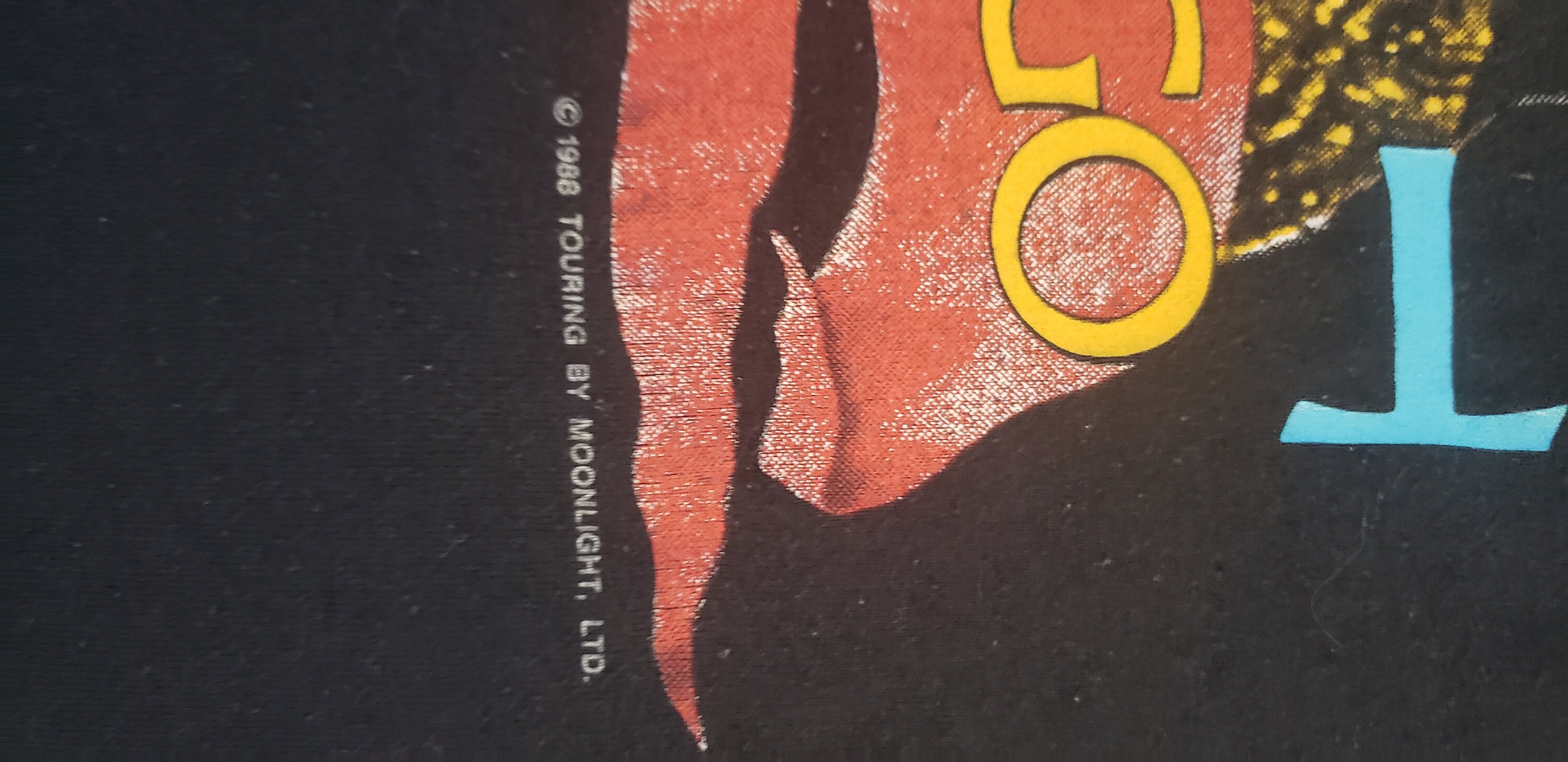 1988年ロバート・プラント・ツアーTシャツ、サイズL、レッド