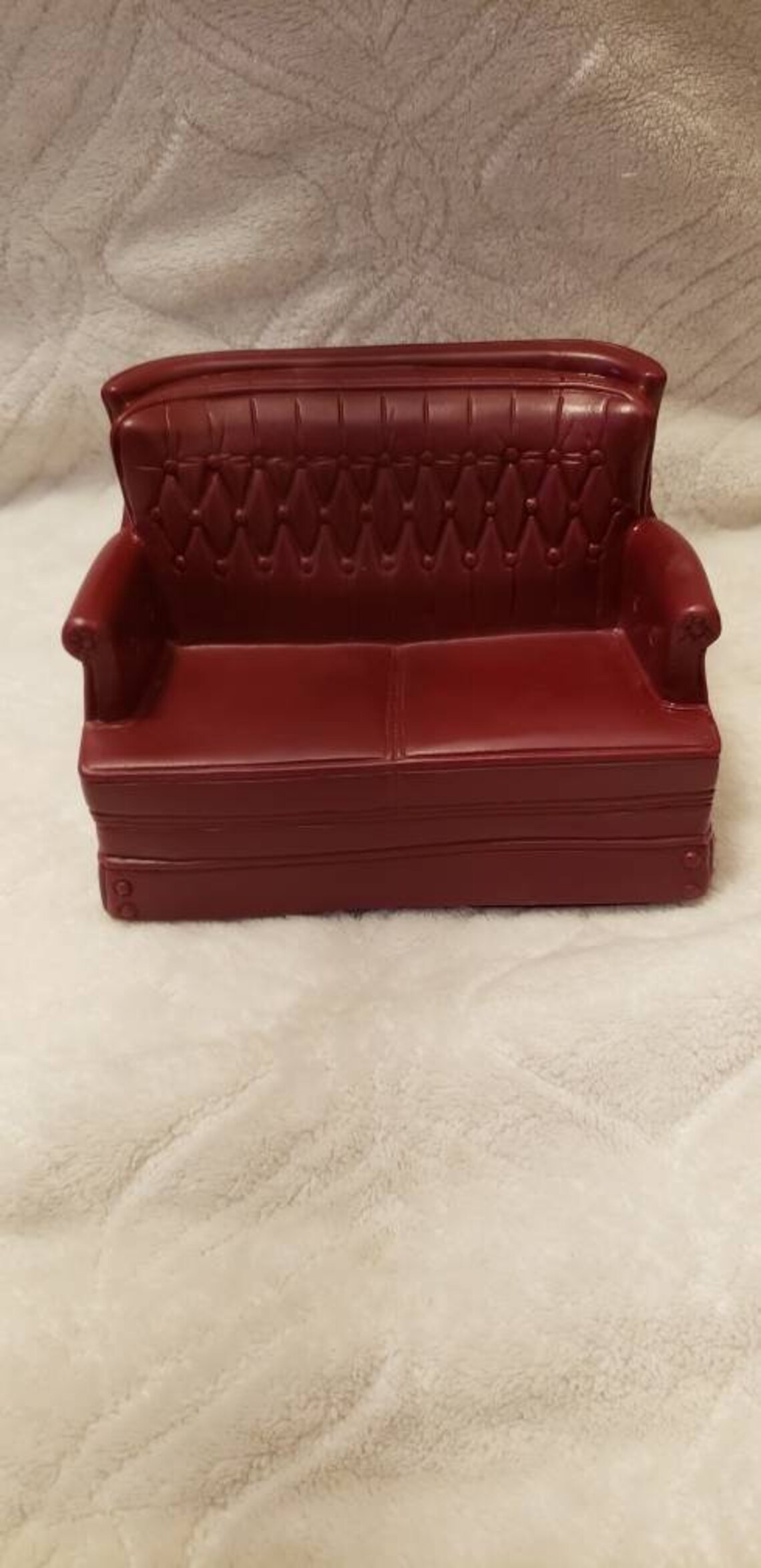 Vintage Doll Furniture. Sindy burgundy love seat by Louis Etsy