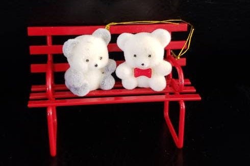 Avon teddy bear christmas ornaments Clearance