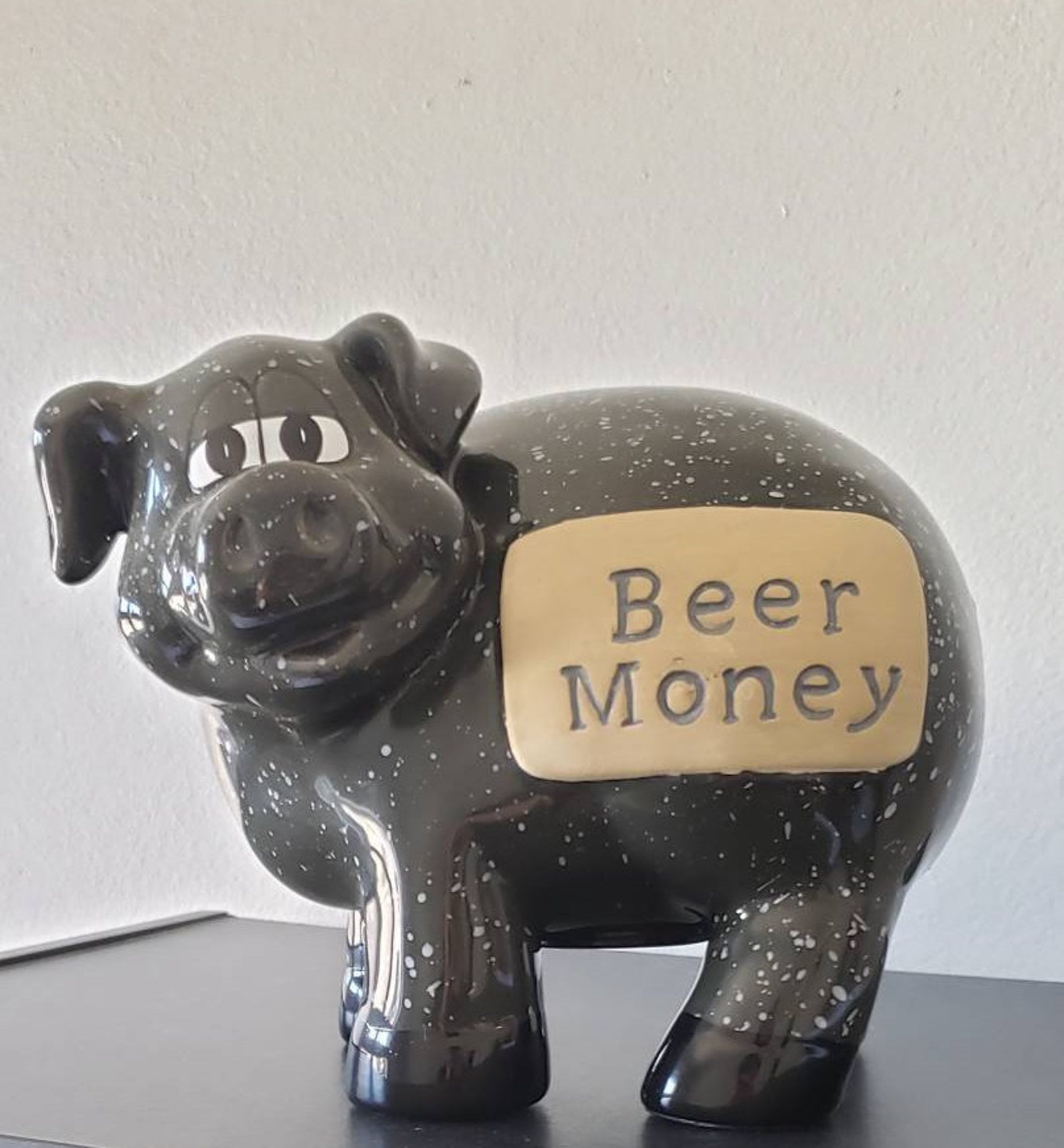 Ceramic Beer Money Coin Bank adult piggy bank Etsy