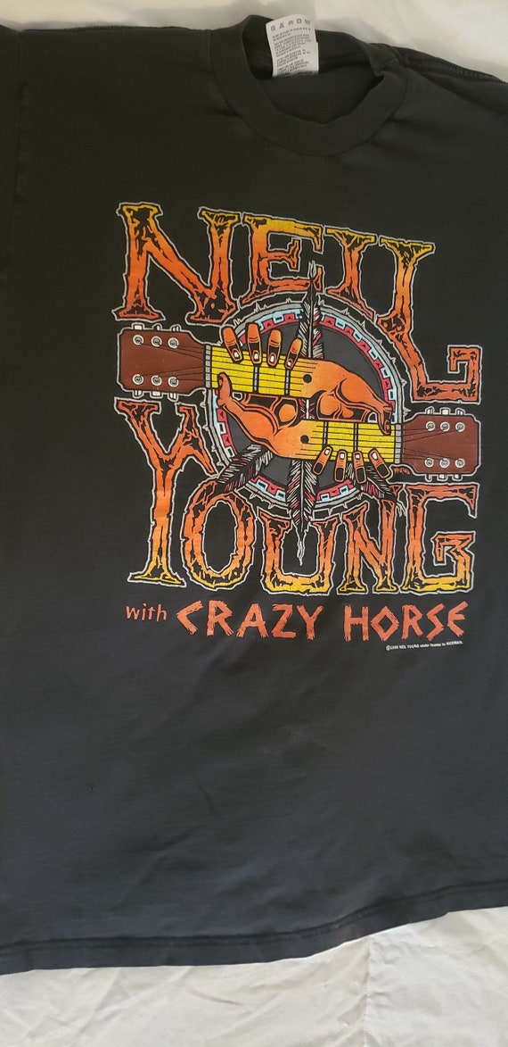 Neil Young with Crazy Horse vintage t-shirt 1996 … - image 2