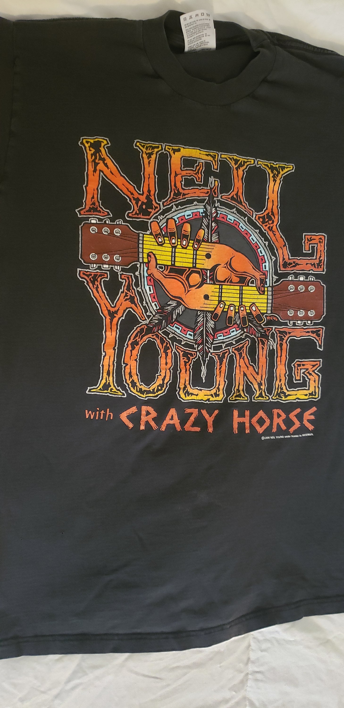 レッチリ　Lサイズ　ニールヤング レア 当時物レッドホットチリペッパーズ ニールヤングTシャツ
