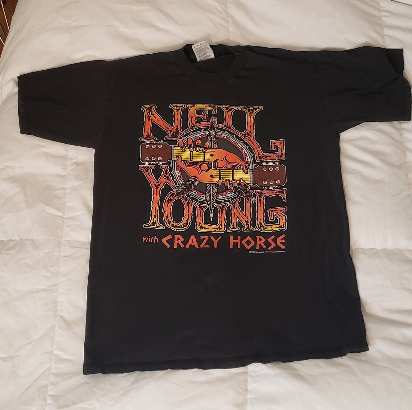 NEIL YOUNG CRAZY HORSE ツアーTシャツ Lサイズ Neil Young With Crazy Horse Vintage T-shirt 1996 1997 , Nice