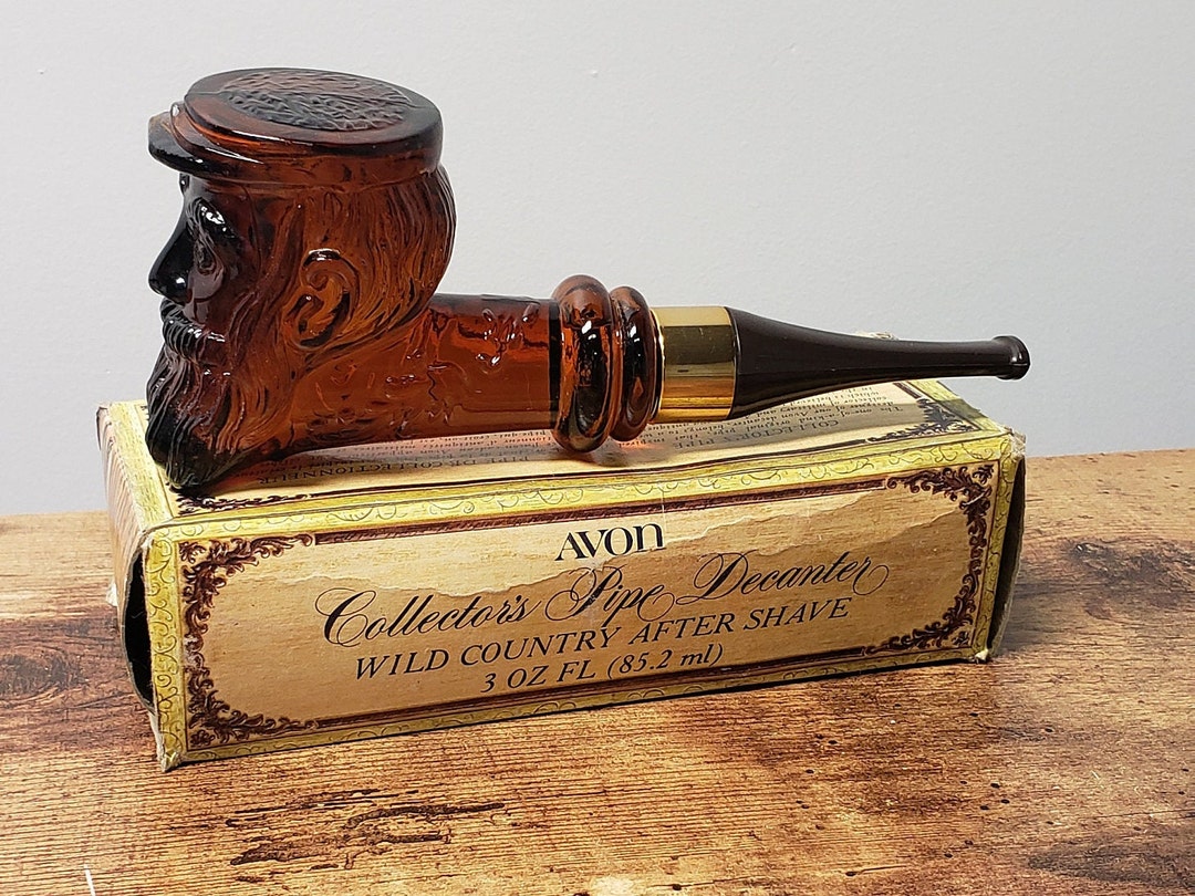 Vintage Avon Collector's Pipe Decanter With Wild Country After Shave ...