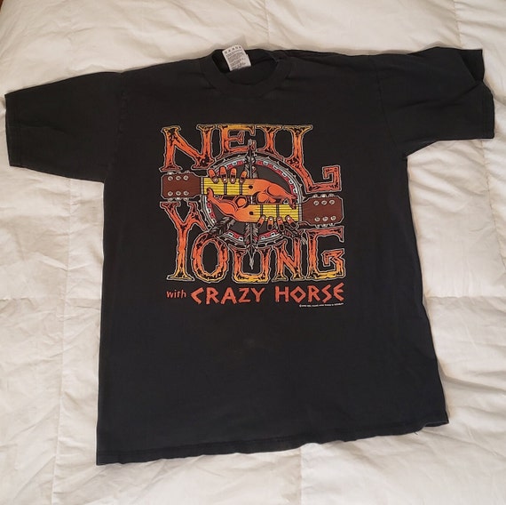 Neil Young with Crazy Horse vintage t-shirt 1996 … - image 9