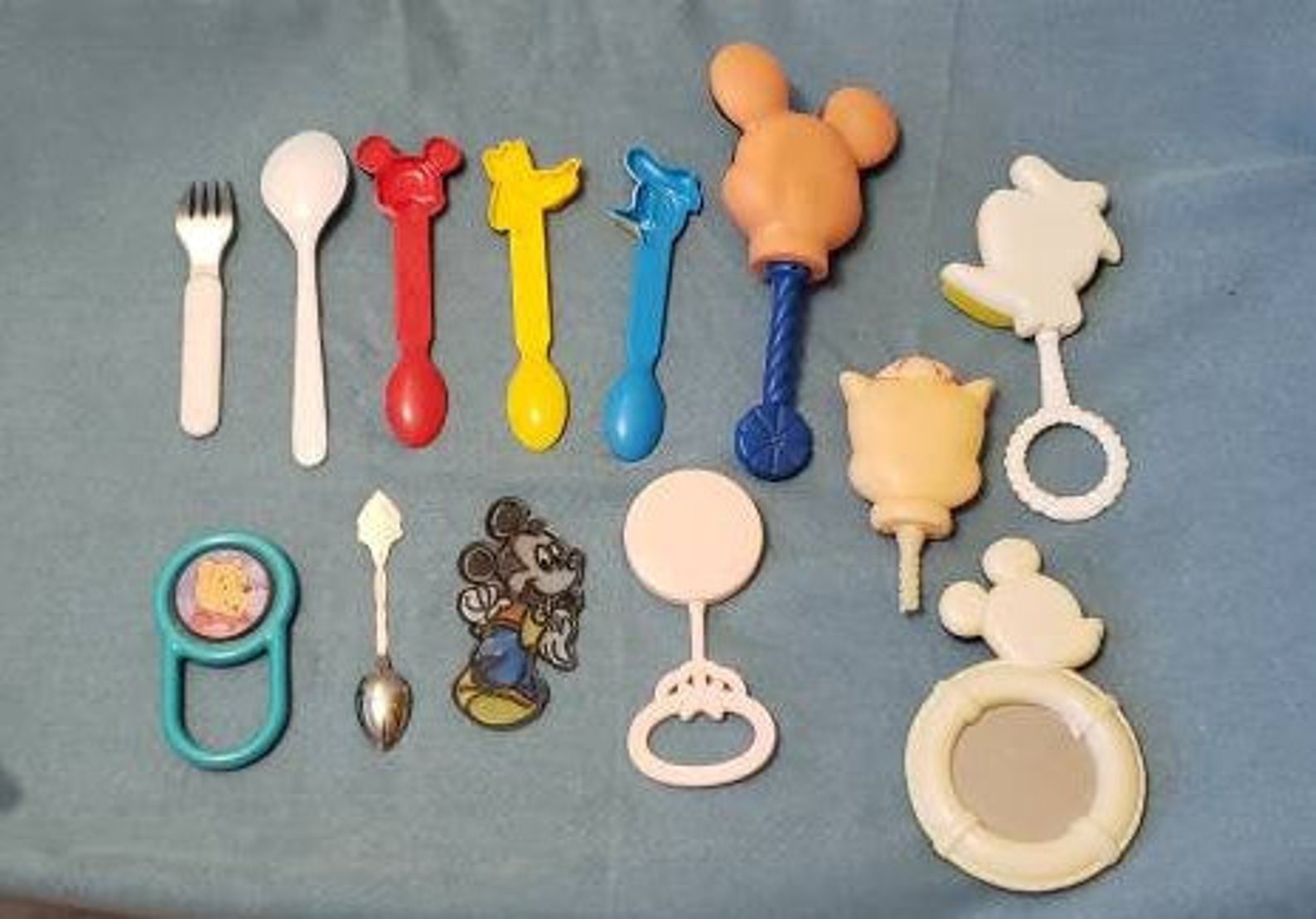 Lot of vintage Disney items 13 items Mickey Mouse Donald Etsy