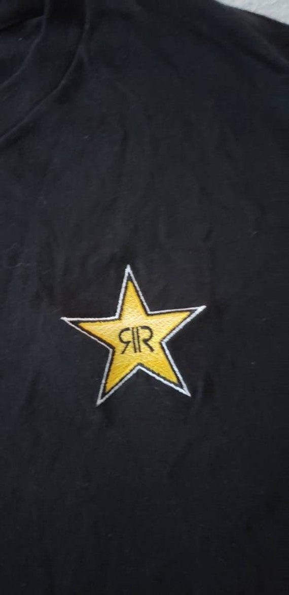 RockStar Energy Drink T-Shirt, RR embroidered log… - image 3