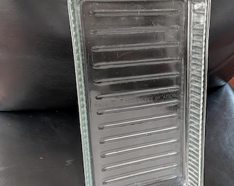 Taca na mięso z lodówki w stylu vintage, taca do przechowywania w lodówce, wyprodukowana w USA