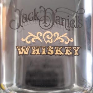 Vintage Jack Daniels Whiskey Glass, Set of 4, Jack Daniels Square outside with rounded inside Glasses, Thick weighted bottom, Old Fashion