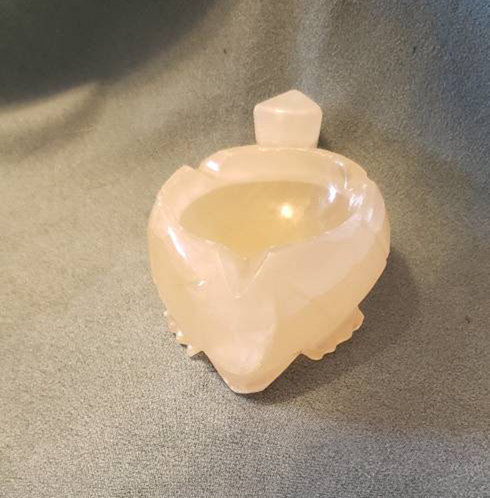 Vintage Turtle Onyx Ashtray Marble Carved Turtle Ashtray Etsy