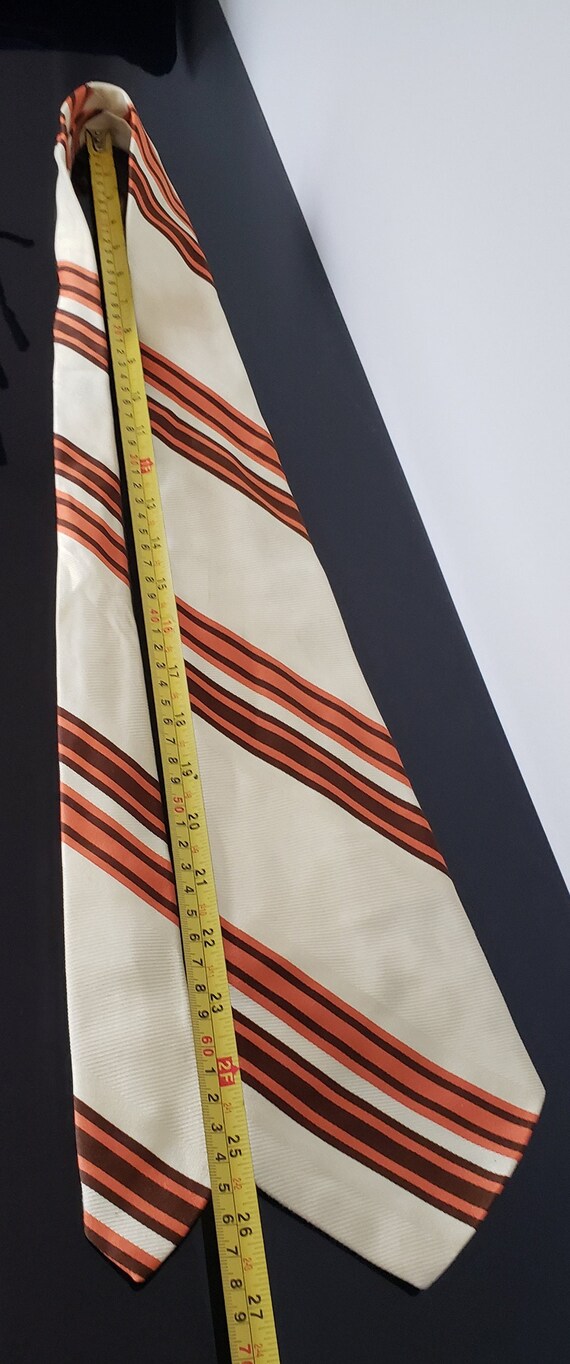 Georges CHANEL France tie, Vintage necktie, cream… - image 6