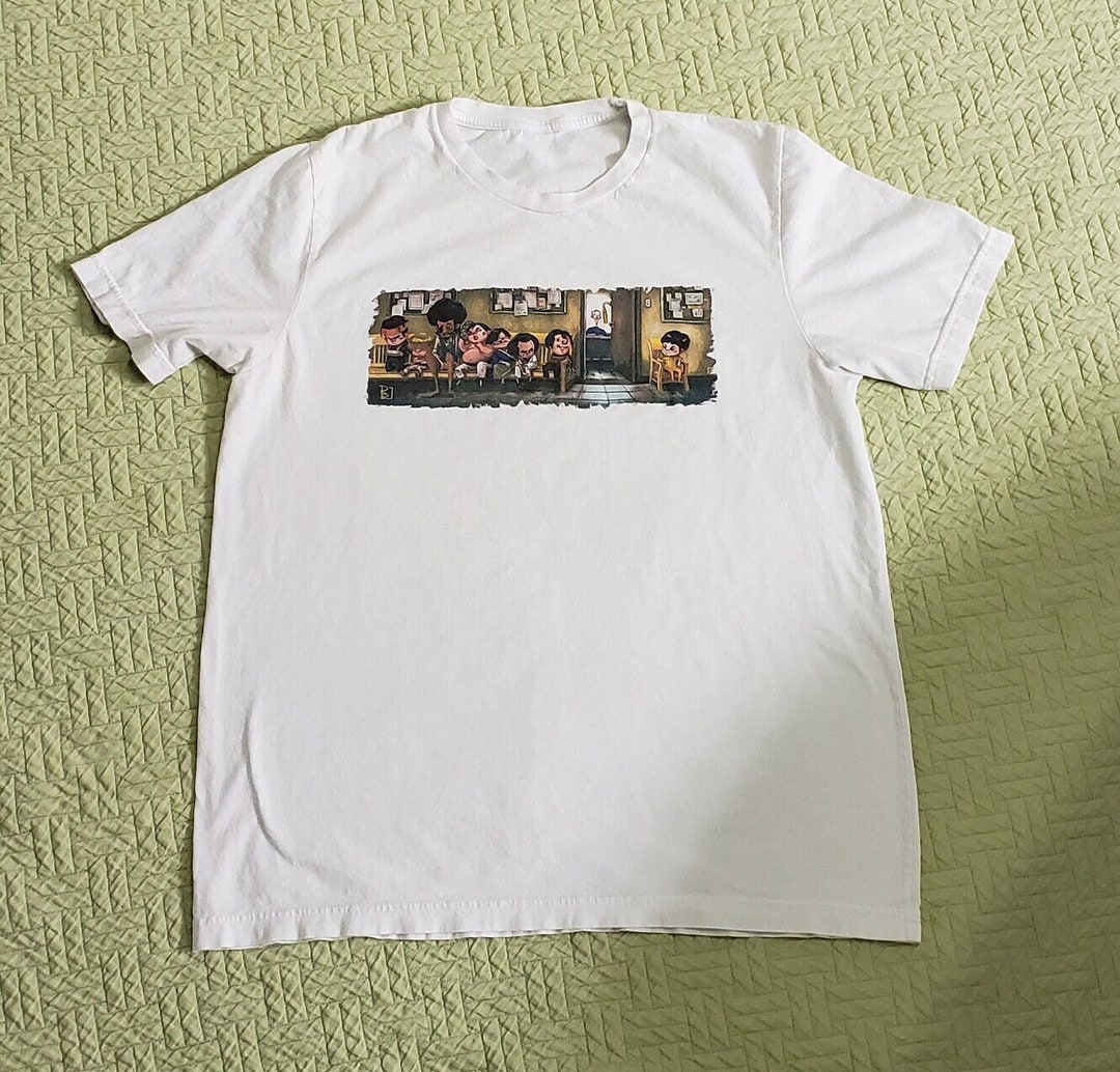 Bruce Lee T-shirt, Bruce Lee With Cartoon Animated Characters From ...