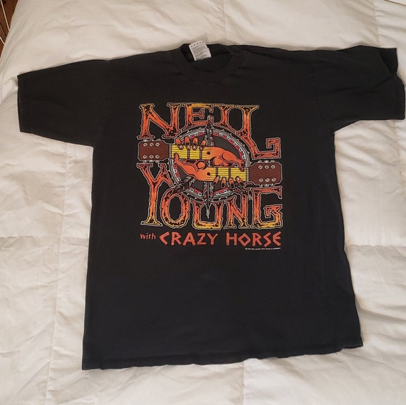 Neil Young with Crazy Horse vintage t-shirt 1996 … - image 1