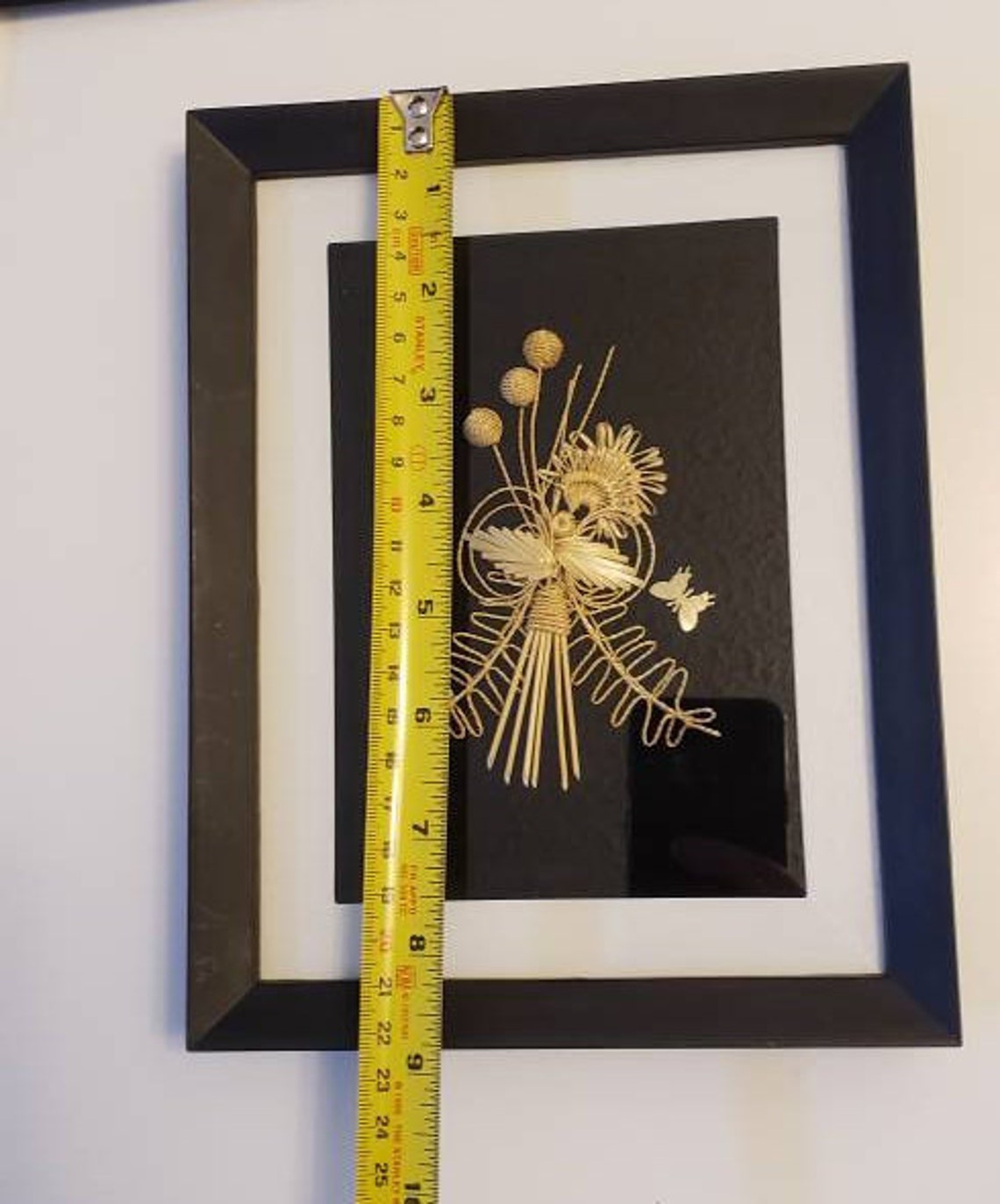 Swiss Straw Art Wheat Weaving Hand made Framed Wheat Straw Etsy