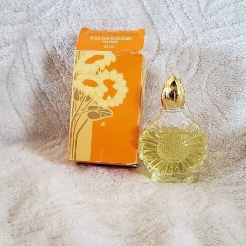Avon Sunflower Demi Decanter Sun Blossoms Cologne, Sunflower