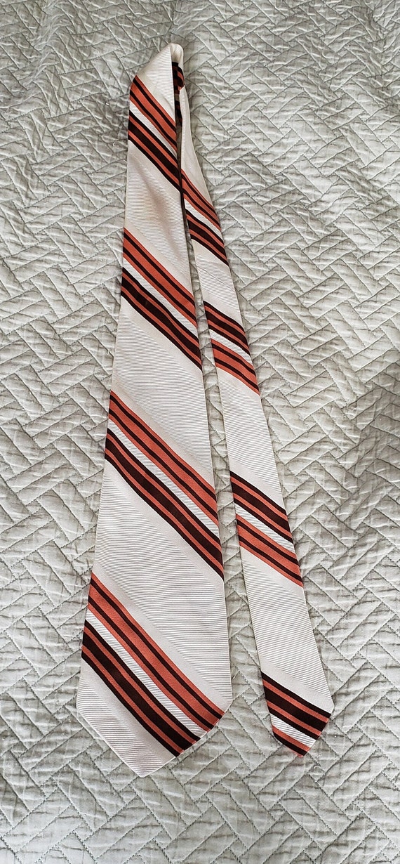 Georges CHANEL France tie, Vintage necktie, cream… - image 1