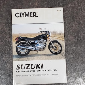 Instrukcja obsługi Clymer Suzuki, GS850-1100, wał napędowy 1979-1984, instrukcja obsługi, naprawa i rozwiązywanie problemów, M376