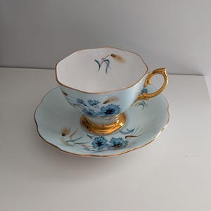 Vintage Royal Albert Cornflower Teacup Set
